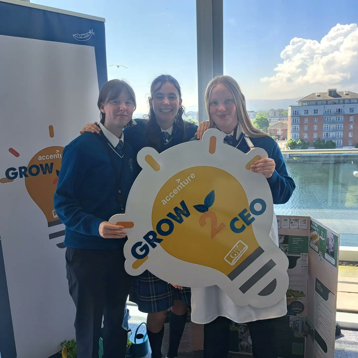 Huge congratulations to our TY Grow2CEO winners, Jessica, Eva, Niamh, and Taylor, for scooping first place with their innovative pea ice cream! 🥇 They wowed the judges at Accenture Dublin and won €2000 for a new school garden! @giyireland #grow2ceo #sustainablebusiness