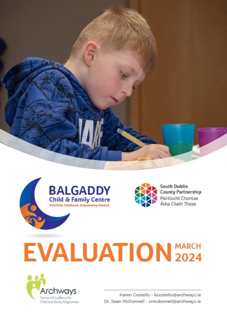 Archways recently completed an evaluation of the Balgaddy Child and Family Centre (BCFC), led by Karen Costello and Dr Sean McDonnell. Since 2013, BCFC has been addressing the significant socio-economic challenges faced by the community situated between Clondalkin and Lucan.