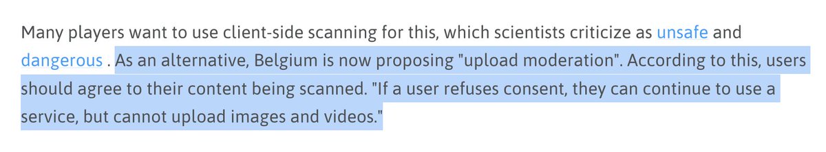 Ignoring expert consensus, feeling no shame following exposés showing tech lobbyists shaping these EU surveillance proposals, EU politicians are at it again So, we'll reiterate: Signal would rather leave the EU market than subject our users to mass gov surveillance. FULL STOP