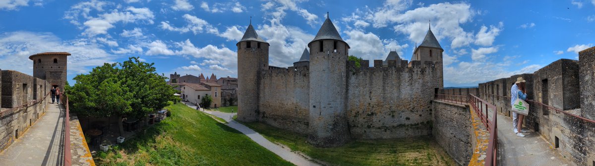 It's already Day 5⃣ of our 'Book Title' Themed Week with 2 more days to go! Here's my (Jerry) recently taken #pano in Carcassonne 🇫🇷 which inspired me to think of the book 'King Arthur and the Knights of the Round Table' by Roger Lancelyn Green. 🏰⚔️😊