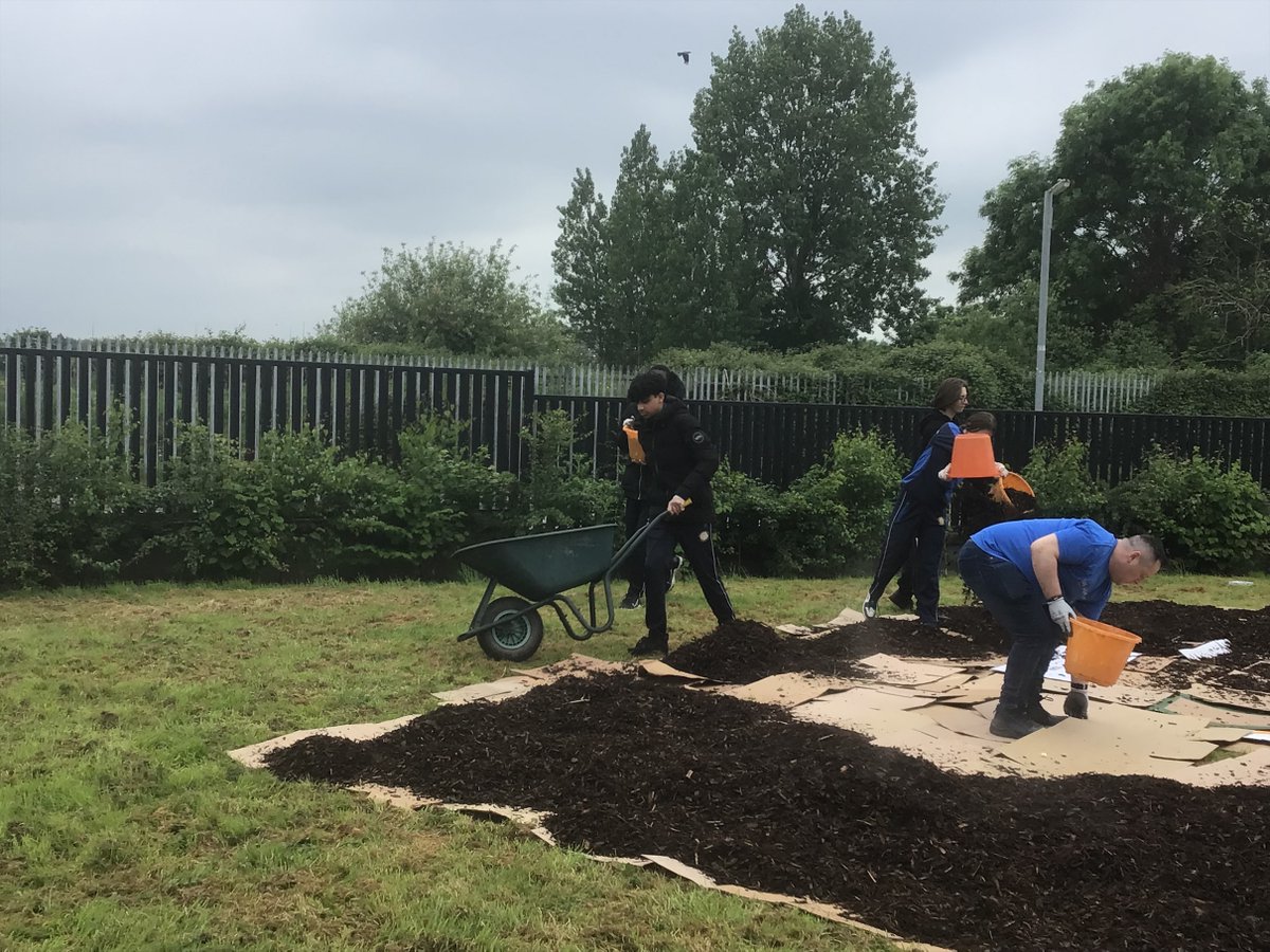 KishogeCC's tweet image. TY Horticulture worked hard prepping the land for our mini forest. The planting area is prepared by covering it with layers of cardboard, newspaper and wood chip mulch. Now to wait 6 months to plant! Well done to all involved! #AWSinCommunities #KishogeCC
