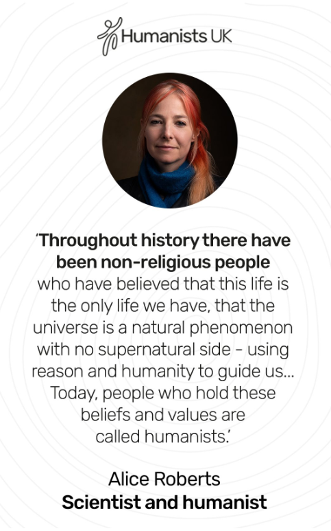 What is a humanist, anyway? Our Vice President @theAliceRoberts puts it quite nicely! 👇