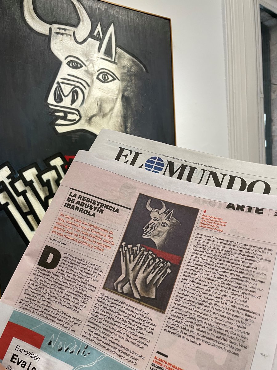 'La resistencia de Agustín Ibarrola'
Muchas gracias a <a href="/mariocanal_/">𝗠𝗔𝗥𝗜𝗢 𝗖𝗔𝗡𝗔𝗟</a> por el fantástico artículo publicado hoy viernes en <a href="/LaLectura_EM/">La Lectura</a> <a href="/elmundoes/">EL MUNDO</a> 

'El grito de Ibarrola. Compromiso, lucha y libertad'
En #zorrilla21, hasta el 27 de julio
josedelamano.com/exposicion/el-…

<a href="/ArteMad/">Arte Madrid</a> #ibarrola