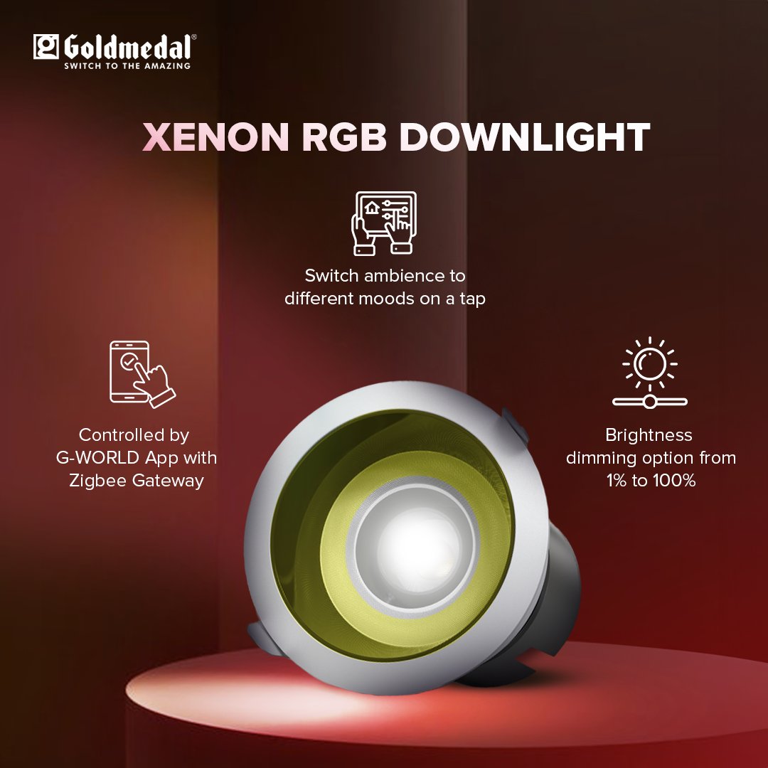 Set the mood for epic victories with the Xenon RGB downlight! 

It has customisable settings to switch between different ambient lights with a tap. The smart LED has brightness dimming options and can be controlled with voice command!

#ThandRakhYaar and unleash the gamer within!