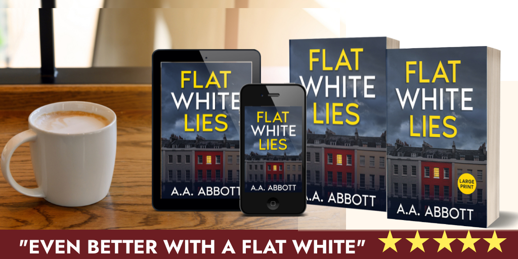 Chill with a #book!🙂📖 She thought her café's problem was the cost of living. But family secrets could cost her life. mybook.to/FlatWhiteLiesE… ⭐️⭐️⭐️⭐️⭐️'Twisty #thriller' ⭐️⭐️⭐️⭐️⭐️'Even better with a flat white!'☕️ In #ebook, #KindleUnlimited, #LargePrint etc. #BankHoliday