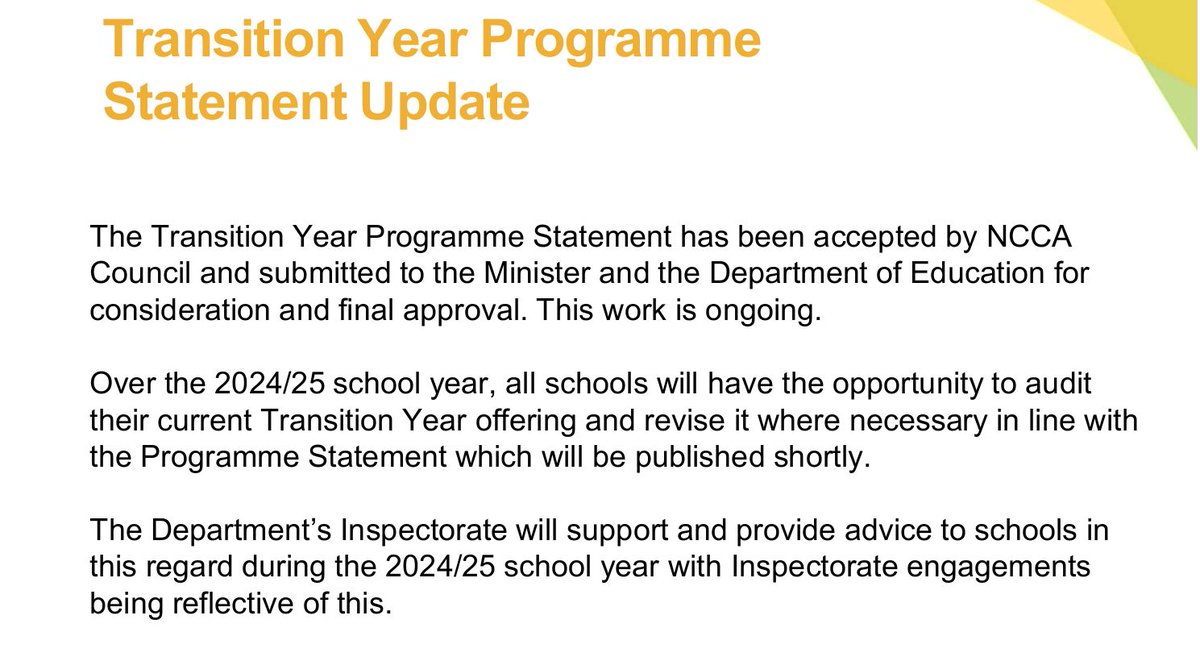 Oide Transition Year tweet media