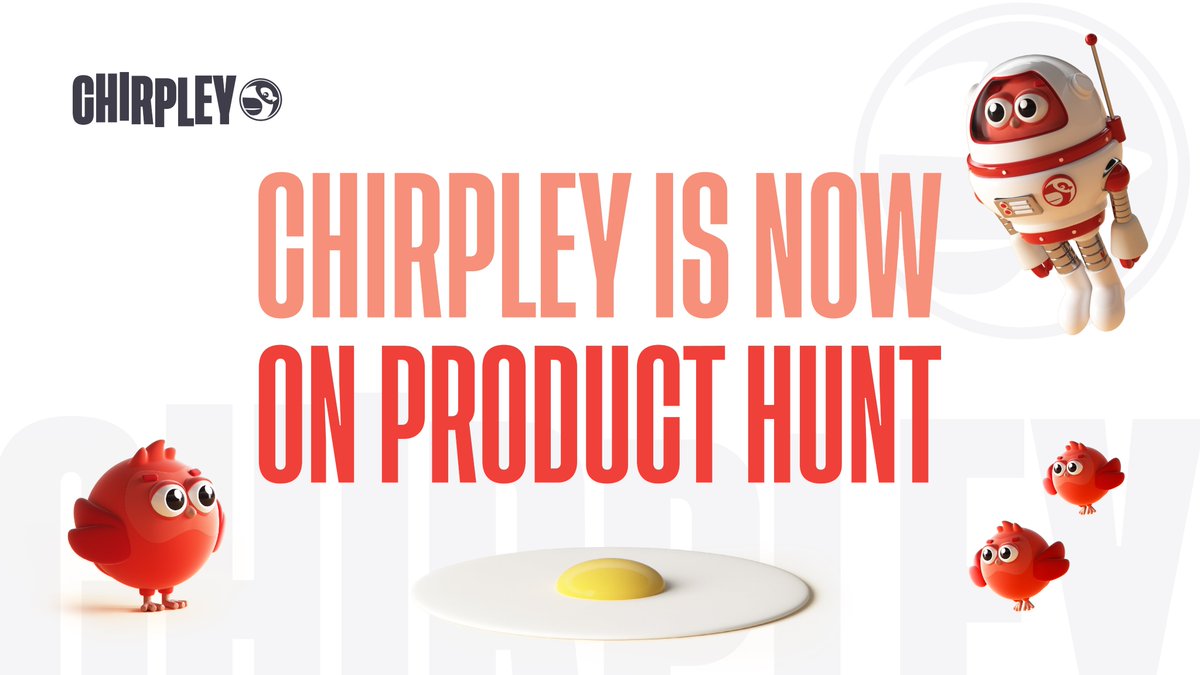 🔥Chirpley is Now Featured On Product Hunt

Community, we’ve already disrupted the influencer marketing world, and it’s time to disrupt one of the greatest product platforms out there: Product Hunt.

Let’s get Chirpley trending on Product Hunt👇
producthunt.com/products/chirp…