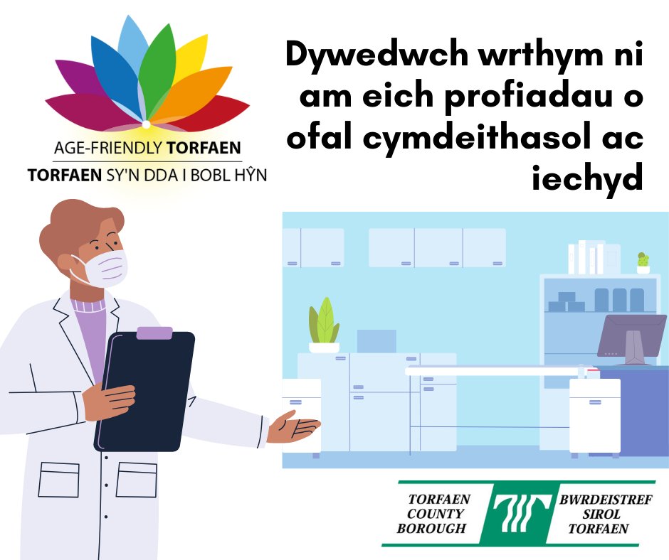 Heneiddio yn eich cartref? Ydych chi'n poeni am ofal iechyd a lles? 

Os ydych chi'n byw yn Nhorfaen ac yn 50+ oed, llenwch ein holiadur Torfaen sy’n Dda i Bobl Hŷn am dai ac iechyd: orlo.uk/eX86R

Cofiwch, mae'r ymgynghoriad yn cau am 5pm ddydd Llun, 1 Gorffennaf 2024.