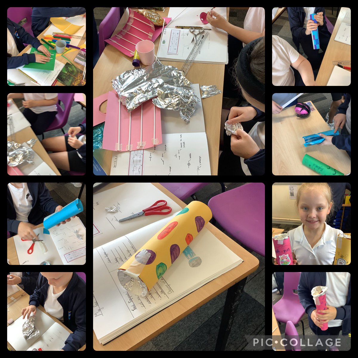 Putting the torches together for DT using the materials they planned. <a href="/GarstonCE/">GarstonCE</a> <a href="/RainbowEduMAT/">Rainbow Education MAT</a>