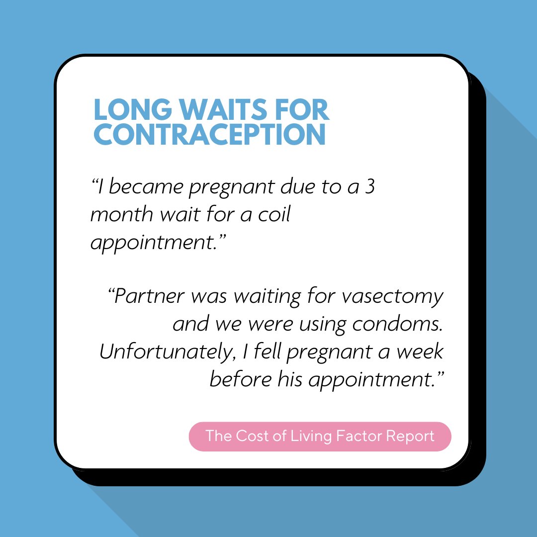 Women report a dissatisfaction with current #contraception options and waiting times. Women deserve choice across all facets of #reproductivehealth and we are calling on the next government to reduce contraception waiting times and to fund innovation for contraception options.