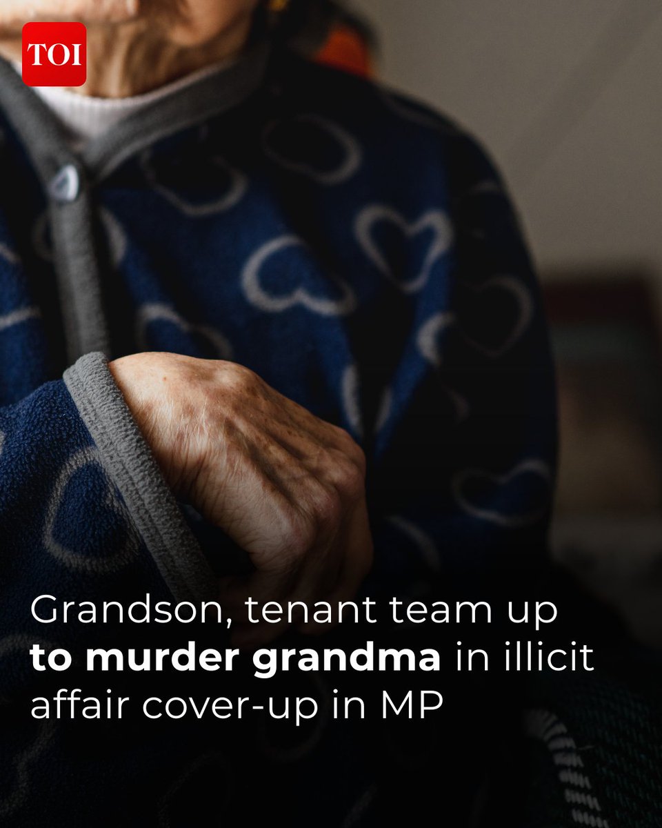 Police said the minor allegedly strangled his 60-year-old grandmother with a towel, aided by a female tenant in their home. Details here 🔗 toi.in/9X5GkZ58