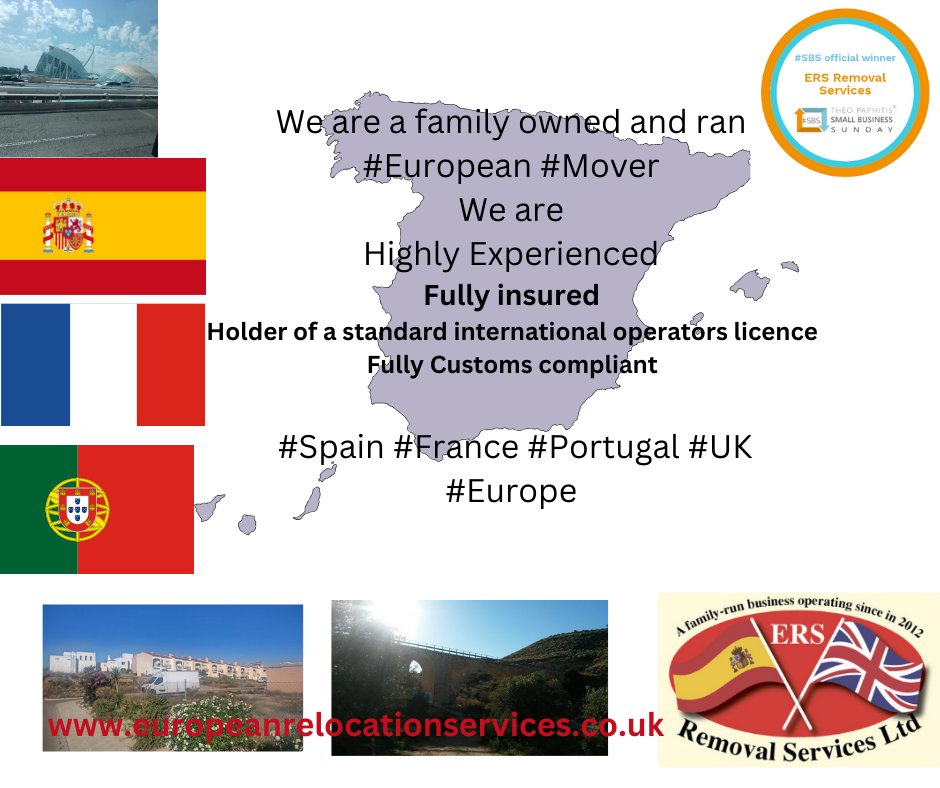 Upcoming routes including : 01/07/2024 Bath area (UK / England ) to Spain via France around 8 cubic metres left #MovetoSpain with #ERSRemovals #Spain