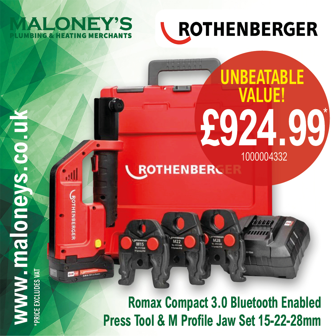 Maloneys_01's tweet image. Enjoy great savings on Rothenberger Tools!
Come join us at Maloney's on Tuesday 28th May, from 8am to 12pm for the Rothenberger Demo Tour! Paul Sunderland will be there to lead a live demo of the Compact III Press Tool! We hope to see you there!
 #TradeOffer #ToolDemo #PressTool
