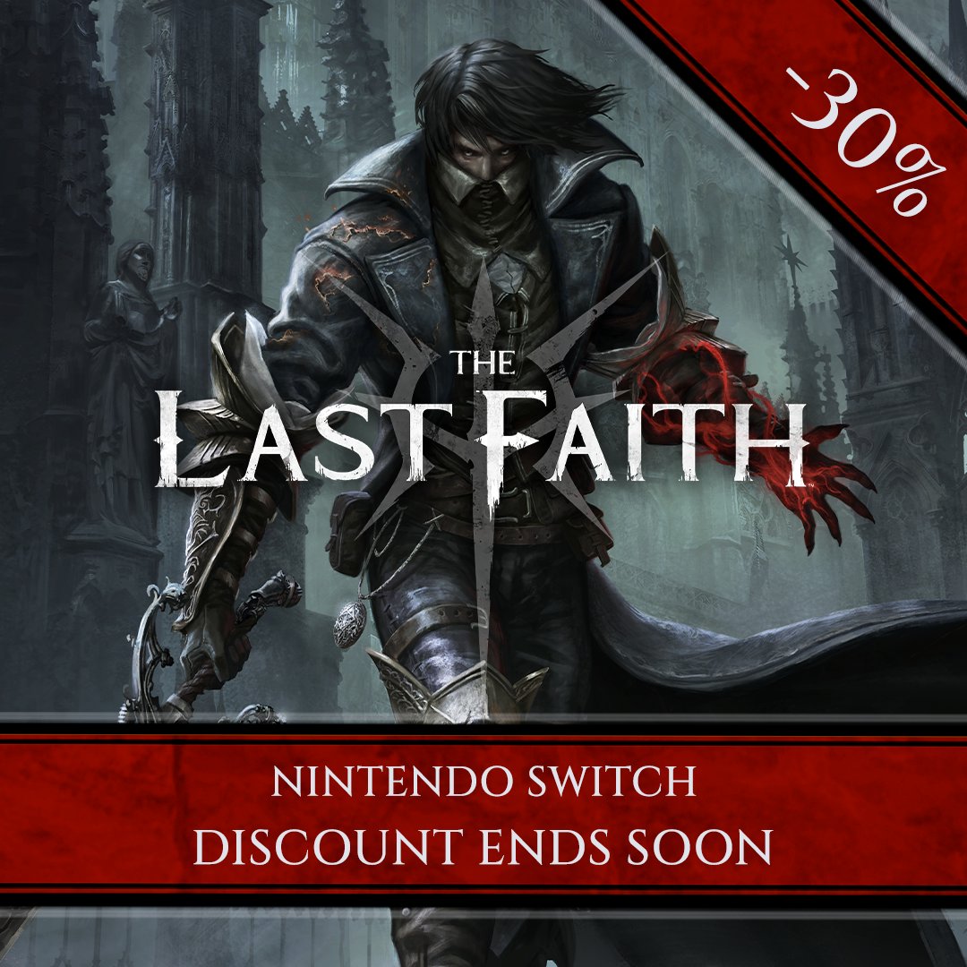 Curse Bearers

The latest Switch patch brings many tweaks and changes, and it also improves the framerate performance.

Enjoy the biggest discount yet on The Last Faith for Nintendo Switch:

⚫nintendo.com/us/store/produ… 
⚫nintendo.com/en-gb/Games/Ni…