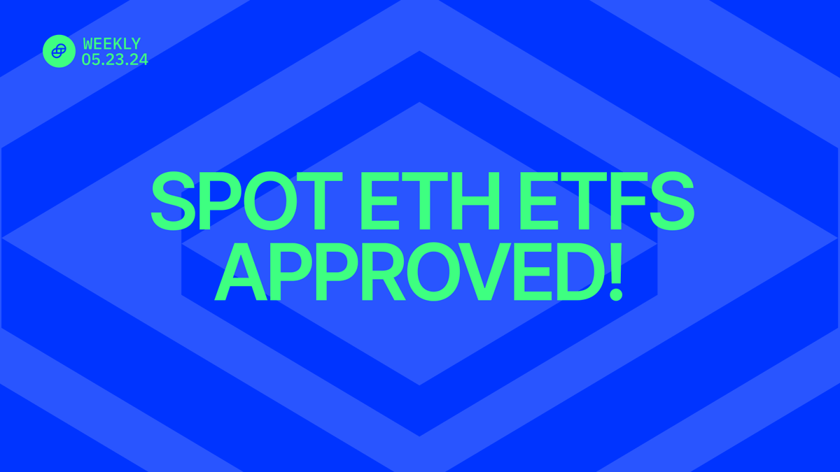 9 Spot Ethereum ETFs were approved yesterday, here’s the tldr 👇 The SEC decided to approve nine spot Ethereum ETFs, setting the stage for institutional investors to pour billions into the ETH market