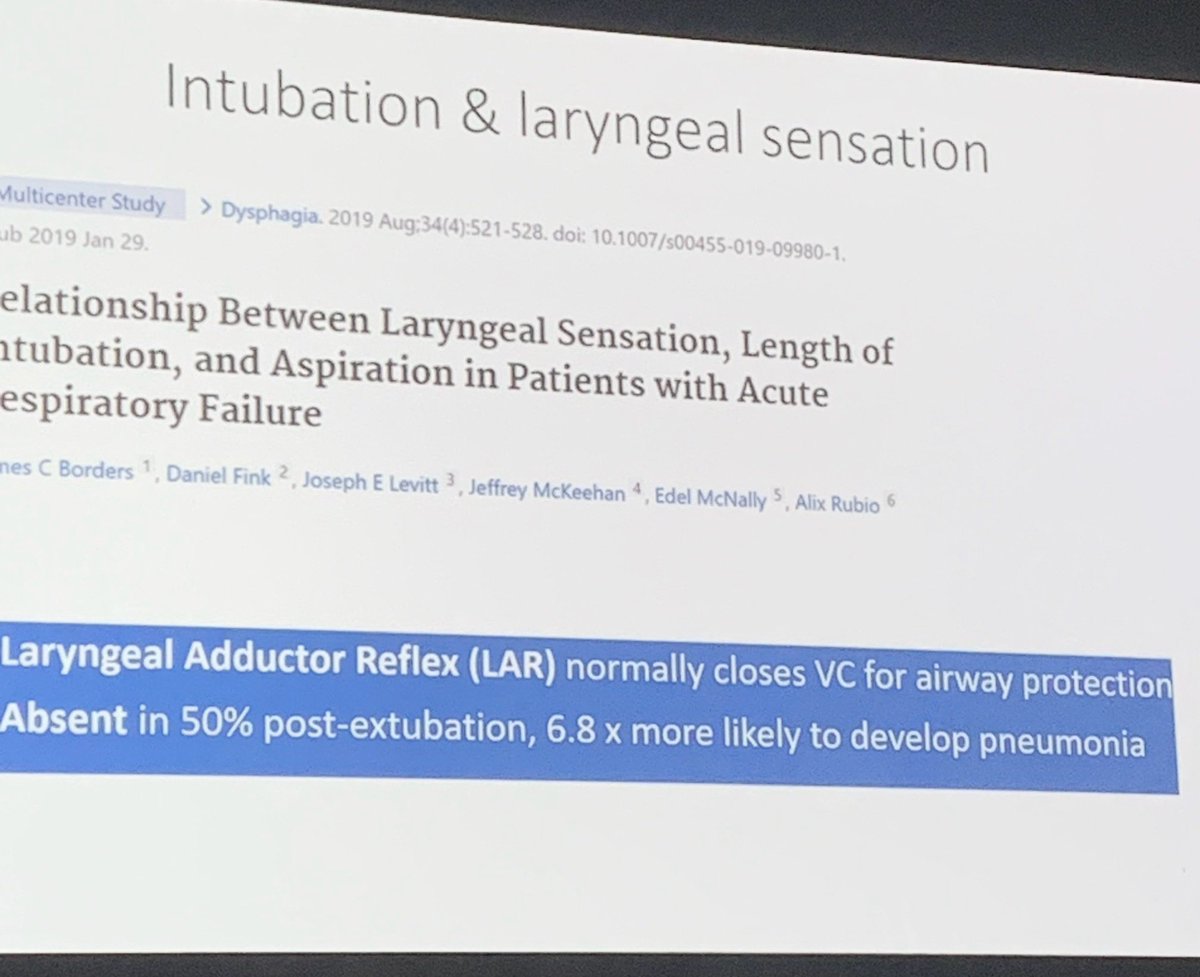 Ceri Lynch (@ceri_lynch) on Twitter photo Scary how much damage we cause with intubation andventilation. Post extubation dysphagia affects 84% and results in loads of complications. Early SLT involvement is crucial. Great update from <a href="/Swallacesl31246/">swallaceobeslt</a> at <a href="/EdCriticalCare/">ECCRG (also on Blue Sky)</a>. <a href="/CwmCare/">Cwm Taf Morgannwg Critical Care</a> <a href="/GemLJones10/">Gemma Jones</a> <a href="/DaisyRichens/">Daisy Richens</a> <a href="/LaurenWardman/">Lauren Edwards</a> Scary how much damage we cause with intubation andventilation. Post extubation dysphagia affects 84% and results in loads of complications. Early SLT involvement is crucial. Great update from <a href="/Swallacesl31246/">swallaceobeslt</a> at <a href="/EdCriticalCare/">ECCRG (also on Blue Sky)</a>. <a href="/CwmCare/">Cwm Taf Morgannwg Critical Care</a> <a href="/GemLJones10/">Gemma Jones</a> <a href="/DaisyRichens/">Daisy Richens</a> <a href="/LaurenWardman/">Lauren Edwards</a>