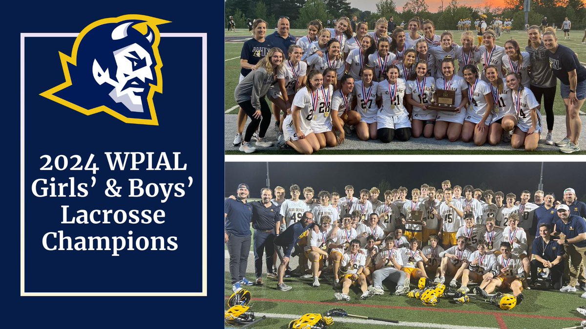 Double the championships! 🏆🏆Congratulations to the MTLSD Girls’ and Boys’ Lacrosse teams for both capturing the WPIAL titles! @MtLebanonSports @lebo_girls_lax @mtlebolax