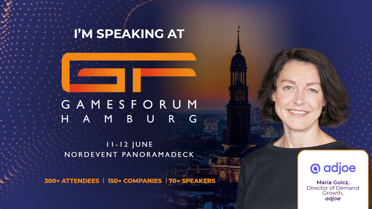 📢 Maria Golcz from #adjoe is speaking at Gamesforum Hamburg 2024! 🚀 🎮 As the Director of Demand Growth & Account Management, she has 10+ years of in #adtech (#ecommerce, #mobilemarketing, #mobilegamegrowth) 🎟️ 👉 eu1.hubs.ly/H09dnHc0 #mobilegaming