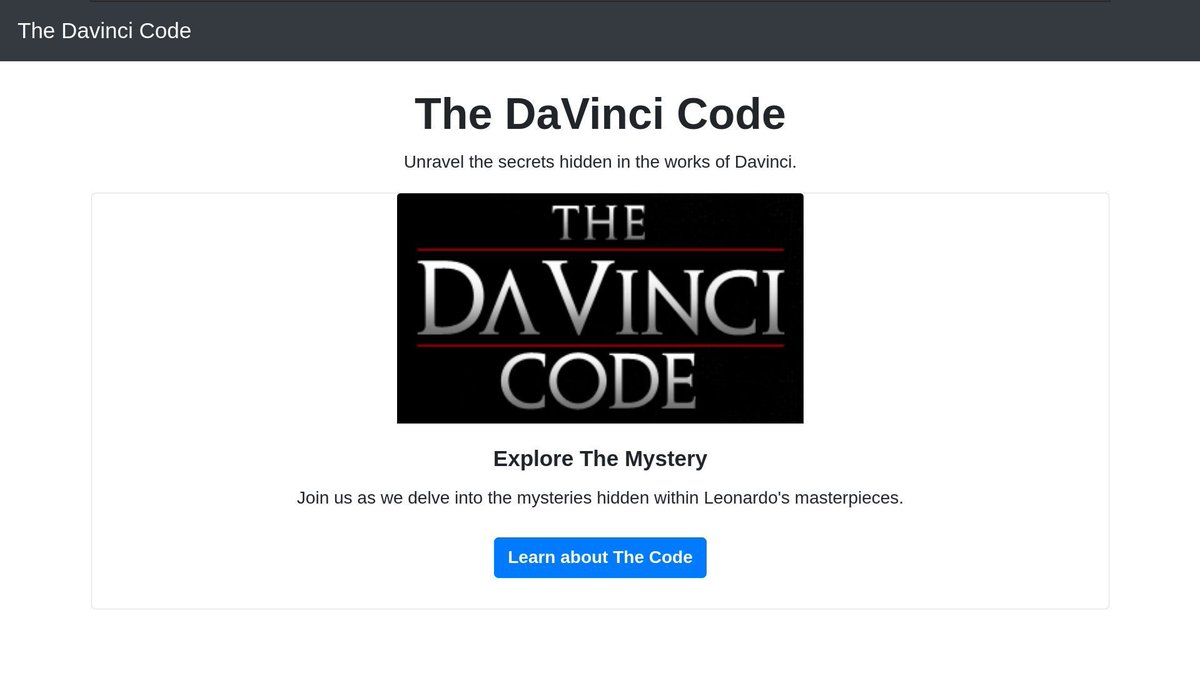 What's this!?! Someone made a DAVINCI CODE fan web page for the NahamCon CTF!? But -- the spelling looks all wrong, and their website is broken! Exploit the server and capture the flag for this #NahamCon2024 Web challenge at jh.live/nahamcon-ctf