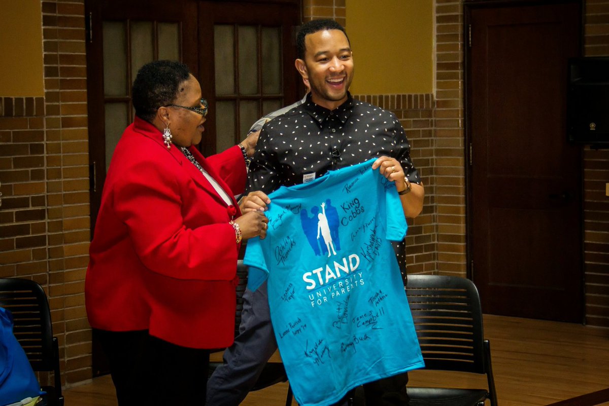 #FlashbackFriday to 2014, when musician and activist John Legend visited with Indy parents learning how to advocate for their children through Stand UP university.