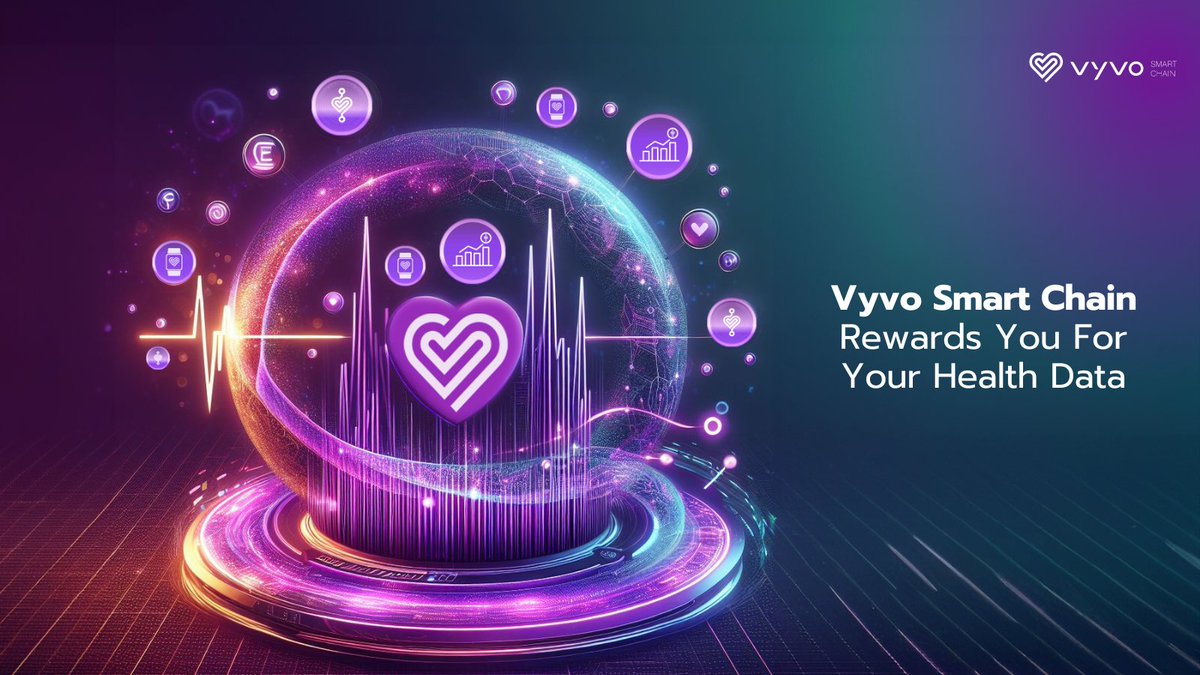 #VyvoSmartChain is revolutionizing how health data is valued with $VSC. By using our blockchain and taking control of your health data, you're helping us move closer to a future where everyone is able to benefit from the value of their data.
