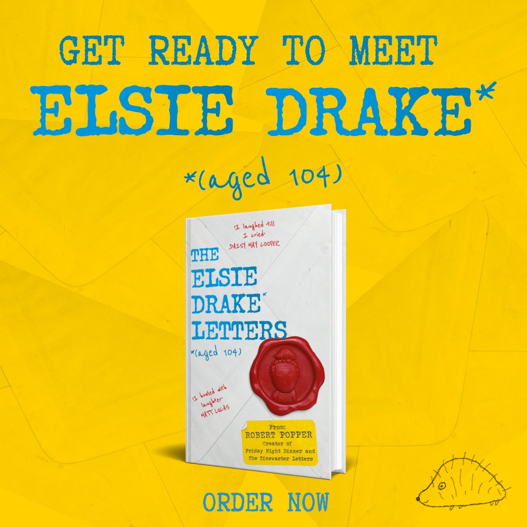 So excited - my new book THE ELSIE DRAKE LETTERS is coming out in October. For the past year I've been secretly writing and sending hundreds of (insane) letters as Mrs Elsie Drake - aged 104 and the sixth oldest woman in Britain - and collecting all the incredible replies…