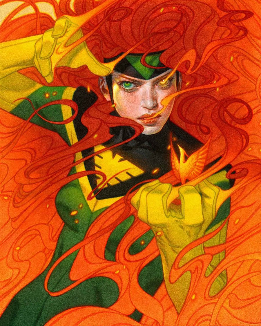 It’s starting soon and it the rest of years will be very Phoenix-heavy from the looks of it!!! Stunning variant cover for Phoenix #2 by #trannguyen #jeangrey #xmen #xmen97