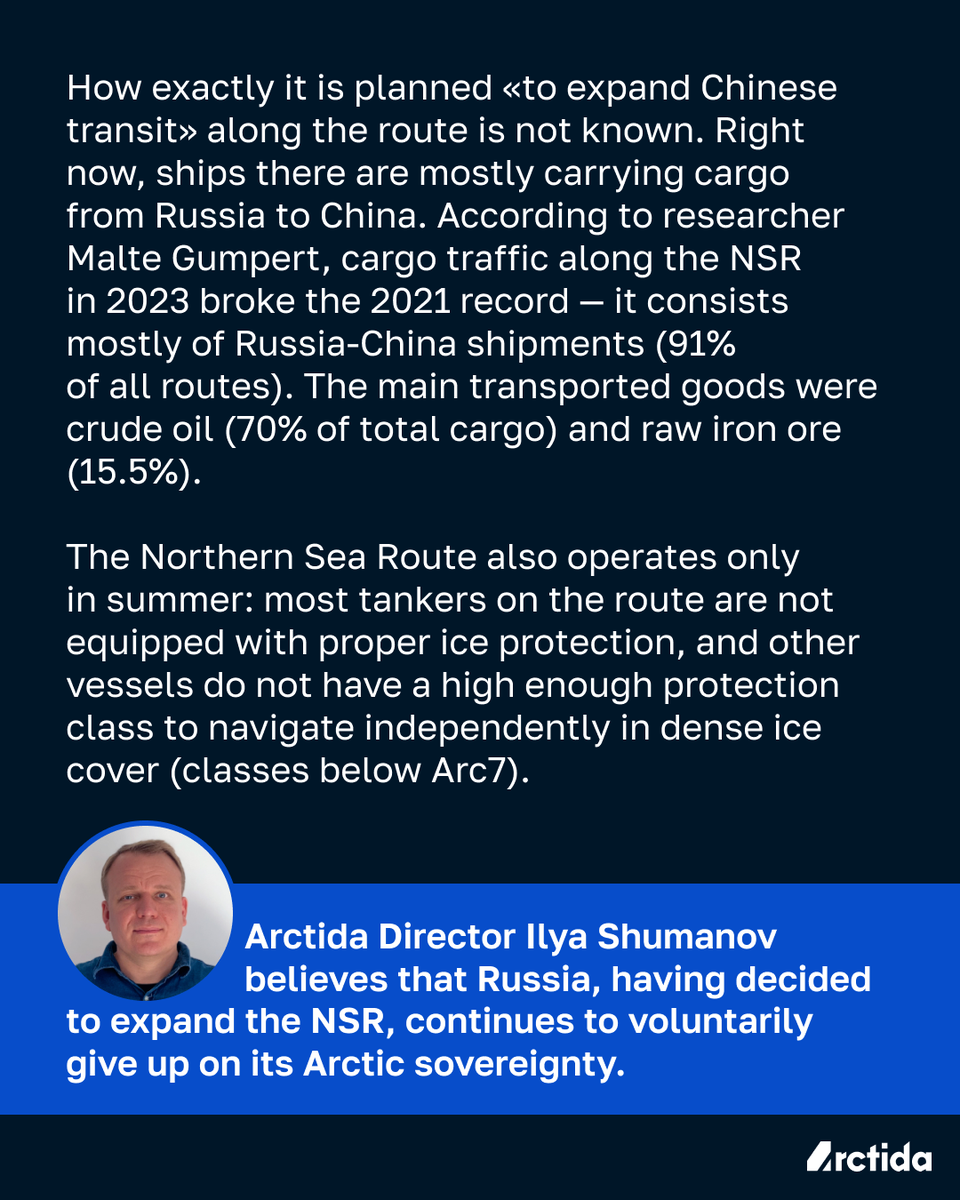 Russia is planning on expanding Chinese transportation on the Northern Sea Route. What exactly are they going to do?