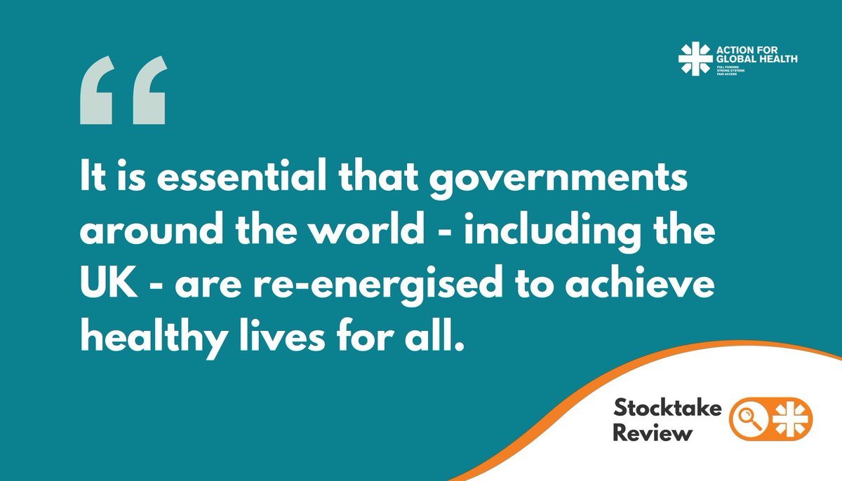 In 2015, the world pledged to achieve healthy lives for all by 2030. Yet currently, progress is way off track. As @AFGHnetwork’s #StocktakeReview outlines, the UK must step up efforts to achieve this goal. Read it here 👉bit.ly/4dxed1u