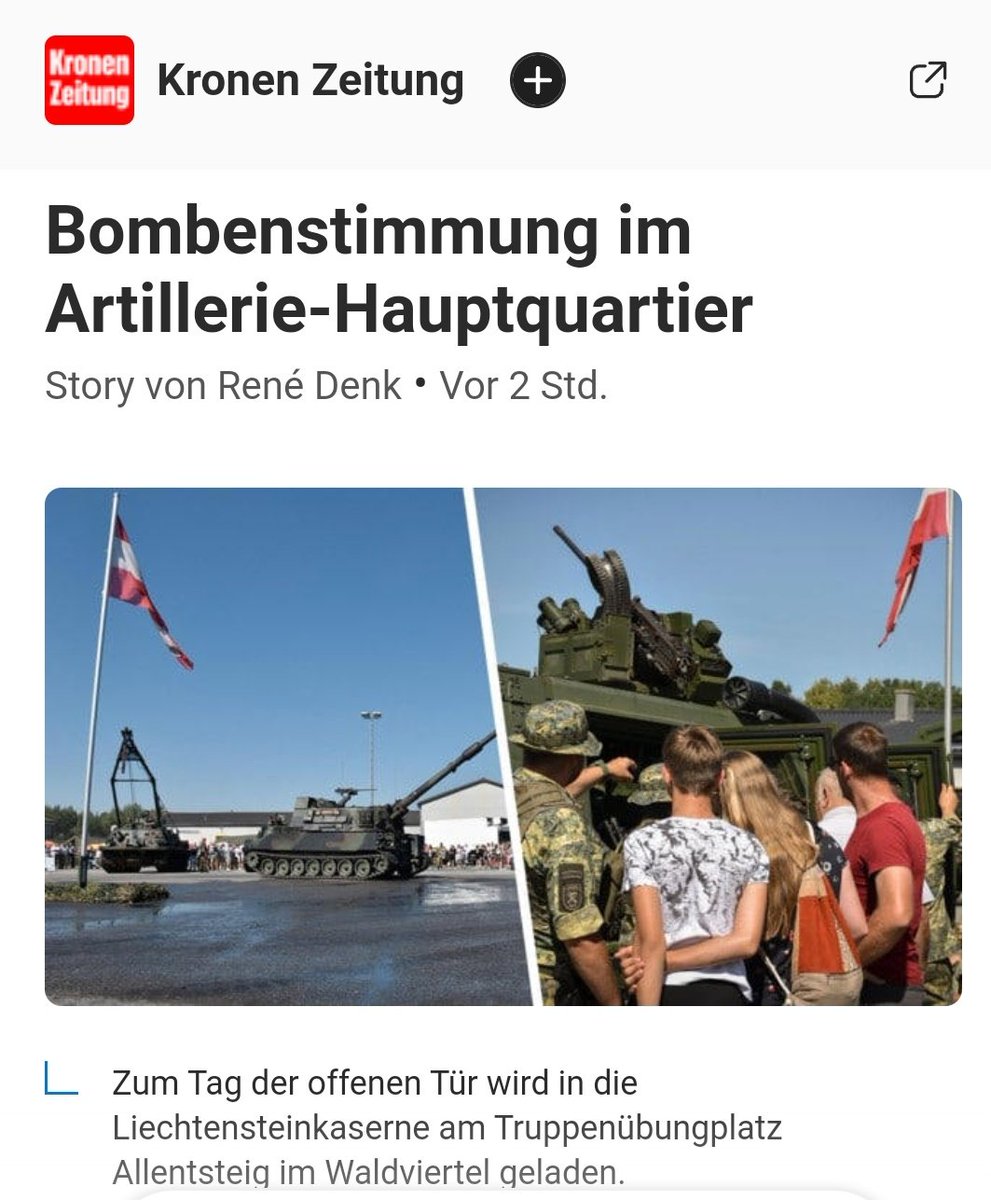 Morgen ist es soweit! 

msn.com/de-at/nachrich…

Inklusive Übergabe des neuen Artilleriesimulator und StG77 A1 Nightfighter im Rahmen TdoT #AAB4 #Bundesheer der militärische Einsatzverband im 🌲/4