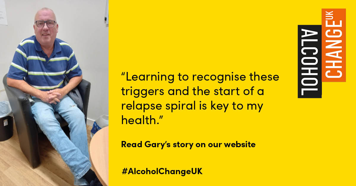 'Learning to recognise these triggers and the start of a relapse spiral is key to my health.' Gary used alcohol to try and cope with his financial anxieties. You can read Gary's story here on how he overcame his alcohol dependency: alcoholchange.org.uk/story/garys-st…