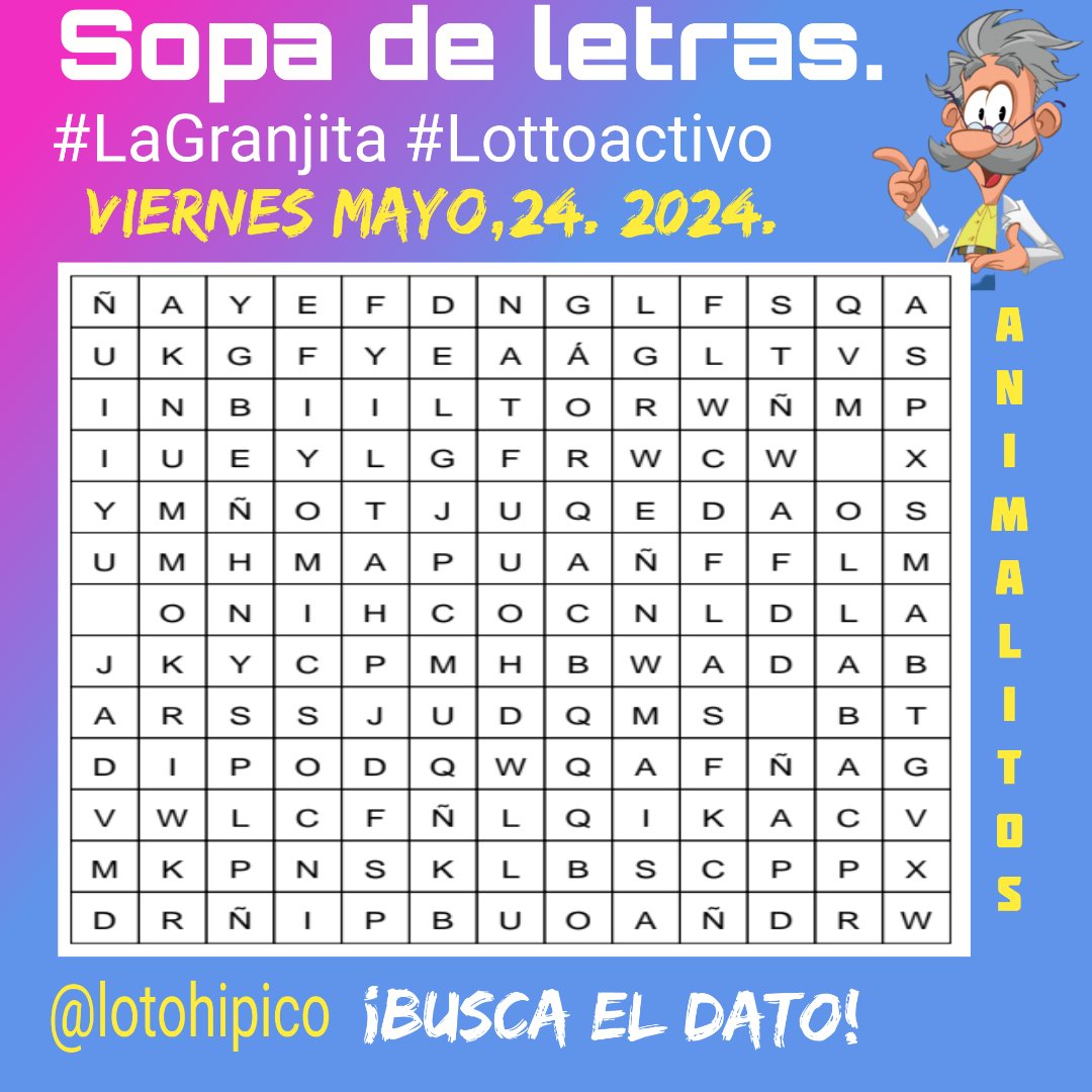 lotohipico's tweet photo. Regalitosss... 👏😜
#SOPADELETRASANIMALITOS
#ANIMALITOS #LOTTOACTIVO
#LAGRANJITA #Loterias #Venezuela
#VIERNES mayo,24. 2024.
Suscripciones. Dos (2) super fijos
04122747506.📲
Whatsapp.
Síguenos canal YouTube
Loto Hípico.
Agradezco dar un retweet https://t.co/wE0sEz5Mpp