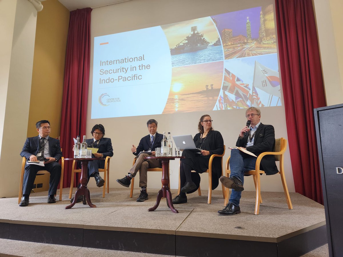 A successful & engaging panel on Security in the Indo-Pacific this morning. Speaking were Dr Che-Chuan Lee from @INDSRTW, Prof Hans Tung from National Taiwan University, Prof Astrid Nordin from @lauchinainst, Prof Sheen Seong-Ho from @IIASNU, moderated by our own @JNilssonWright