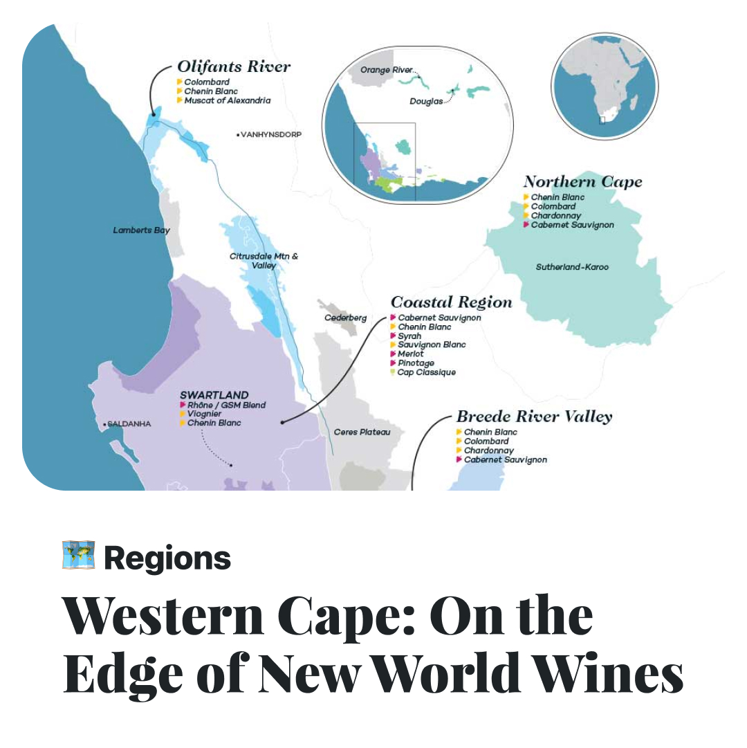 Except for two small Northern Cape regions, nearly all South African wine comes from the Western Cape. Explore how winemakers bridge Old and New World styles 🌍 ↓ winefolly.com/wine-regions/s… #winelover #wine
