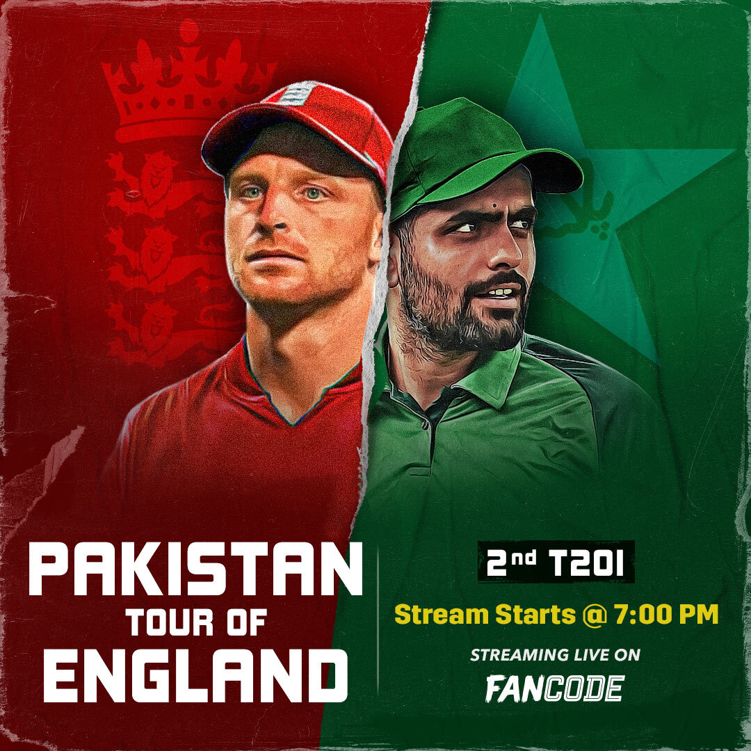 After the first match was abandoned, the hosts are geared up for the clash against the boys in green. Catch England ⚔️ Pakistan in the 2nd T20I live on FanCode! . . #ENGvPAK #FanCode #Cricket