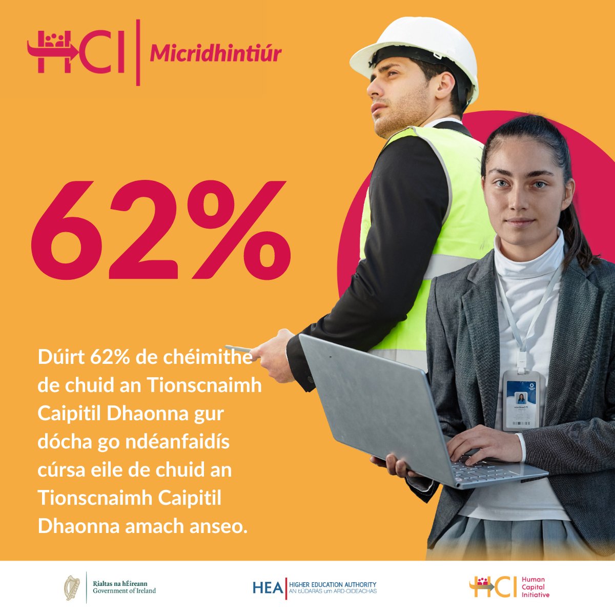 Tá níos mó ná 14,000 áit ar fáil anois ar 654 chúrsa mar chuid d’Fhóirdheontas na dTáillí Micridhintiúr d’Fhoghlaimeoirí.

Idir an innealtóireacht, cúram sláinte, agus na heolaíochtaí, féach ar thionscail éagsúla ag 15 institiúid ardoideachais.

hea.ie