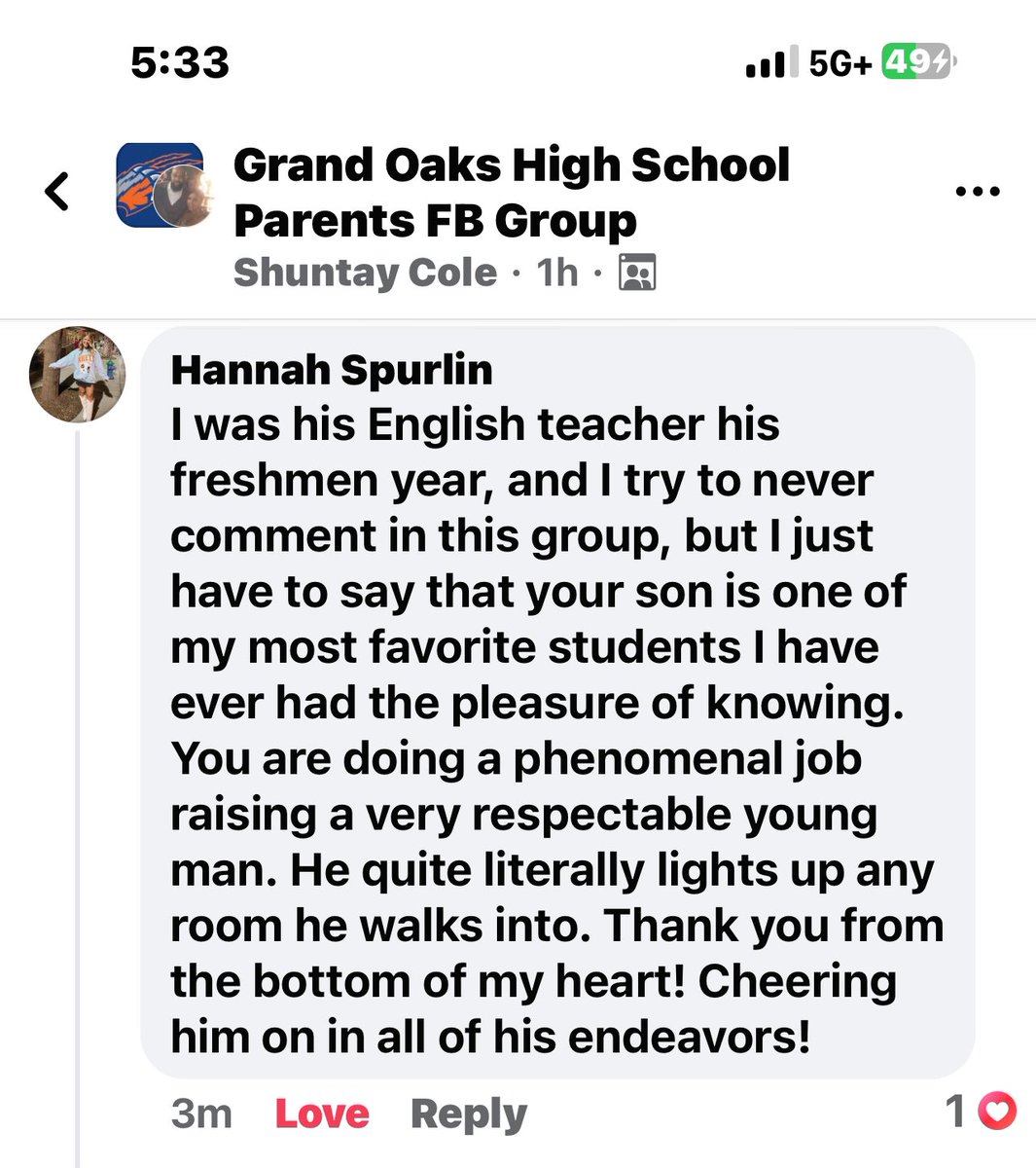 i_teachela's tweet photo. So proud of this kid!! He’s an excellent son, friend, athlete, and student, but most importantly he’s a great person inside and out! #boymom https://t.co/7wjImQCxfN