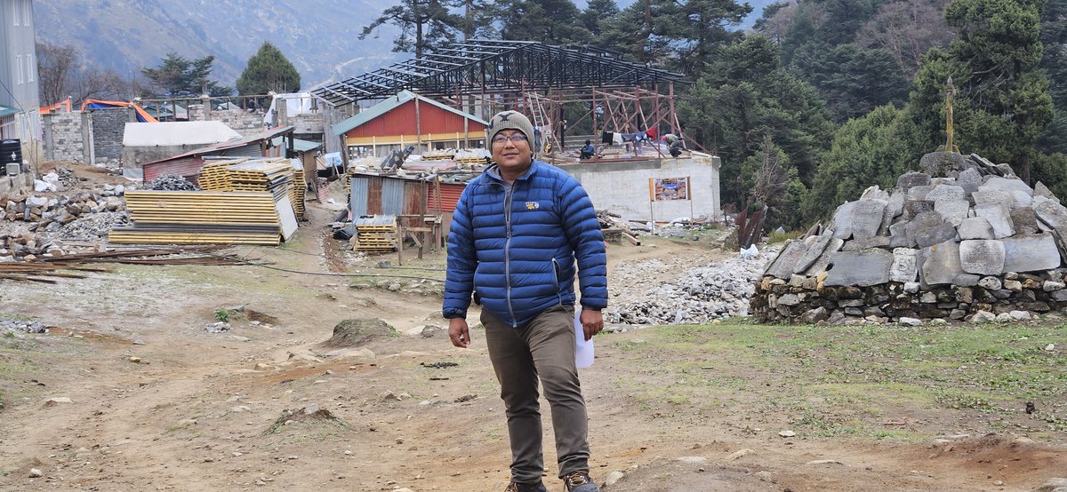 wonaw's tweet photo. My design under construction at  a Challenging Location 3900 meters altitude at Tengboche, Solokhumbu  near Mt Evererst #SONA #Architecture #Wonaw #WonawAssociates #SustainableArchitecture #GreenDesign #DesignWithNature #EcoFriendly #tourism #Nepal #hotels #mountainarchitecture https://t.co/ueGkJHXHL6