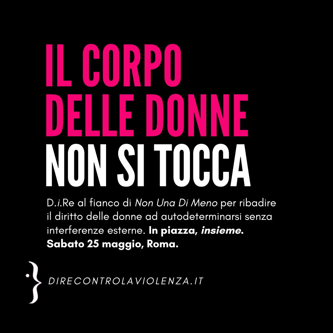 Sabato 25 maggio saremo in piazza a Roma al fianco di <a href="/nonunadimeno/">NonUnaDiMeno</a>  per ribadire con determinazione l'assoluta libertà delle donne ad autodeterminarsi e decidere per i propri corpi e il rispetto dovuto ai consultori come luoghi intoccabili.

bit.ly/4bCifV2