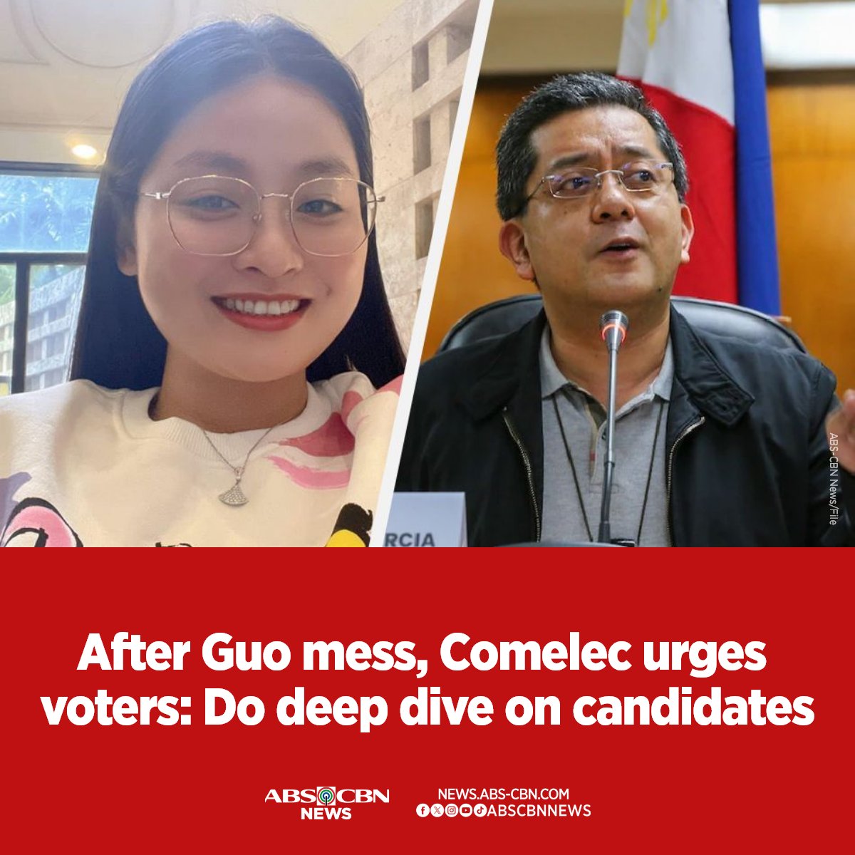 Amid controversy tied to Bamban, Tarlac Mayor Alice Guo, Comelec reminds the public to be responsible voters and thoroughly check on the candidates' qualifications. 

READ: news.abs-cbn.com/news/2024/5/16…