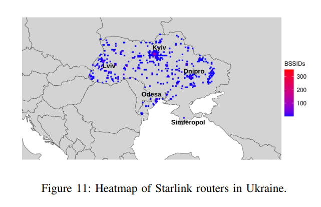 Apple's Wi-Fi positioning system exposes the location of thousands of Starlinks in Ukraine cs.umd.edu/~dml/papers/wi…