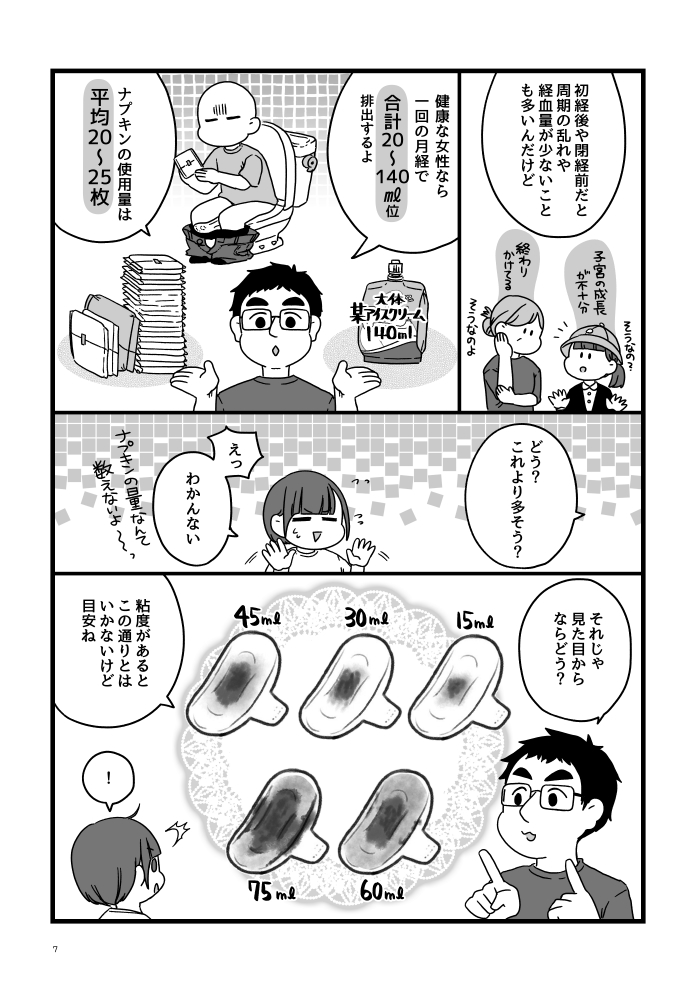 「私たちは血の海に生きている」1/4
男性も女性も読んでほしい月経にまつわる体験談。月経の基本的な知識から月経過多の体験やピル服用の効果まで描いてます。
#COMITIA148
#コミティア148
#漫画が読めるハッシュタグ 