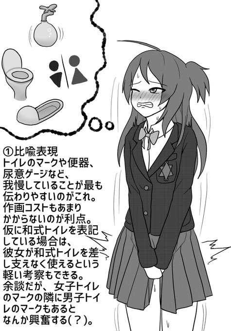 独断と偏見に基づいたおしがま中の脳内イメージ 