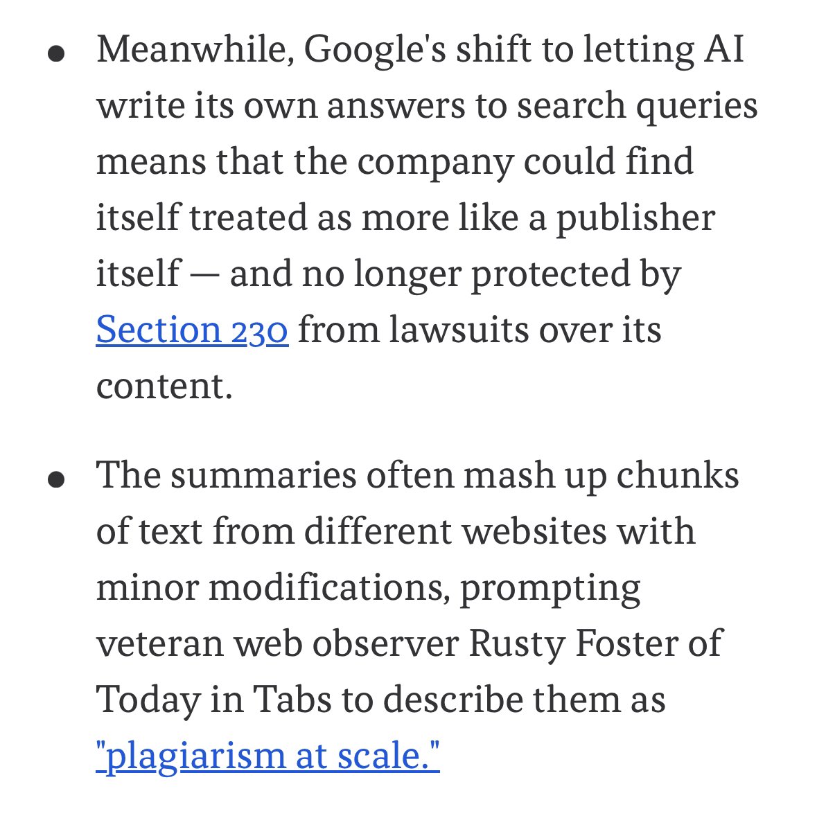 lilyraynyc's tweet photo. Interesting new article by @axios about AI Overviews. The conversation is mainstream now. 

https://t.co/U0KTRIjtxR https://t.co/SWYEum28H1