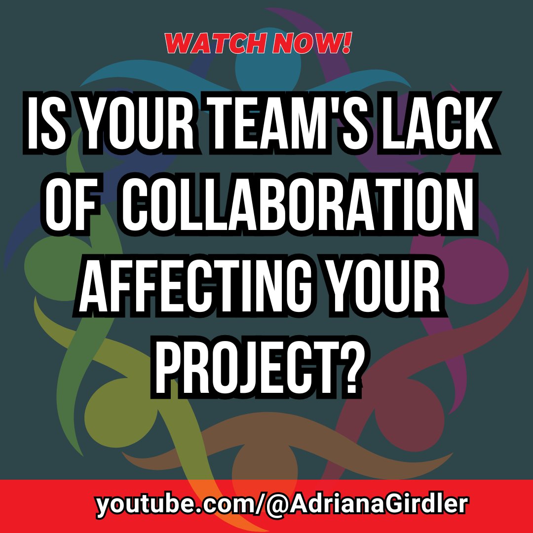 Successful project management hinges on your project team. If you want to promote successful team collaboration, check out this video: youtu.be/rm1-egmsi70