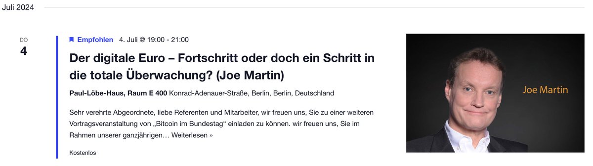 Das Repräsentantenhaus hat gestern gegen den Überwachungsstaat und für ein Gesetz zum Verbot der Schaffung einer staatlichen Zentralbank-Digitalwährung (#CBDC) gestimmt. Warum der digitale Euro auch hier gestoppt werden muss, darüber reden wir am 4. Juli im Bundestag mit