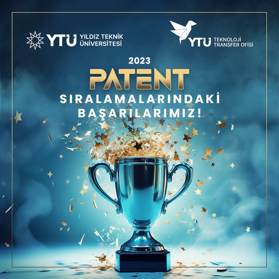 Yıldız Teknik Üniversitesi olarak Fikri ve Sınai Mülkiyet Hakları alanındaki başarımız, @patenteffect tarafından hazırlanan 'Türkiye'nin Patent Raporu 2023'te bir kez daha tescillendi. 📊 2023 yılında yayımlanan patent başvurularında devlet üniversiteleri arasında birinci sırada