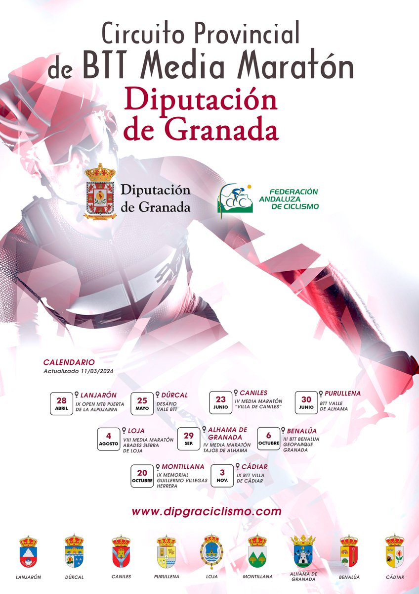 🚵‍♂️🚵‍♀️#Dúrcal acoge en la tarde de mañana el 'IX Desafío Vale'. Esta será la segunda prueba del #CircuitoDipGraMediaMaratón2024 @deporteand @DipgraDXT