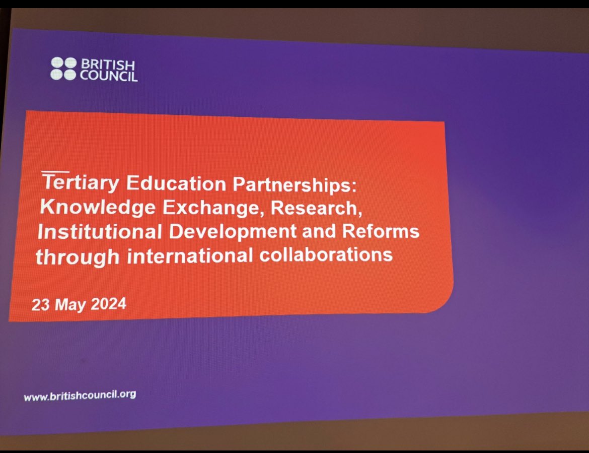 Enjoyed presenting at this #EducationWorldForum <a href="/BritishCouncil/">British Council</a> session for governments and sector partners.

Shared <a href="/The_ACU/">The Association of Commonwealth Universities</a> work facilitating equitable partnerships, advocacy &amp; working with Governments, and strengthening individual, institutional &amp; system capacity #EWF24