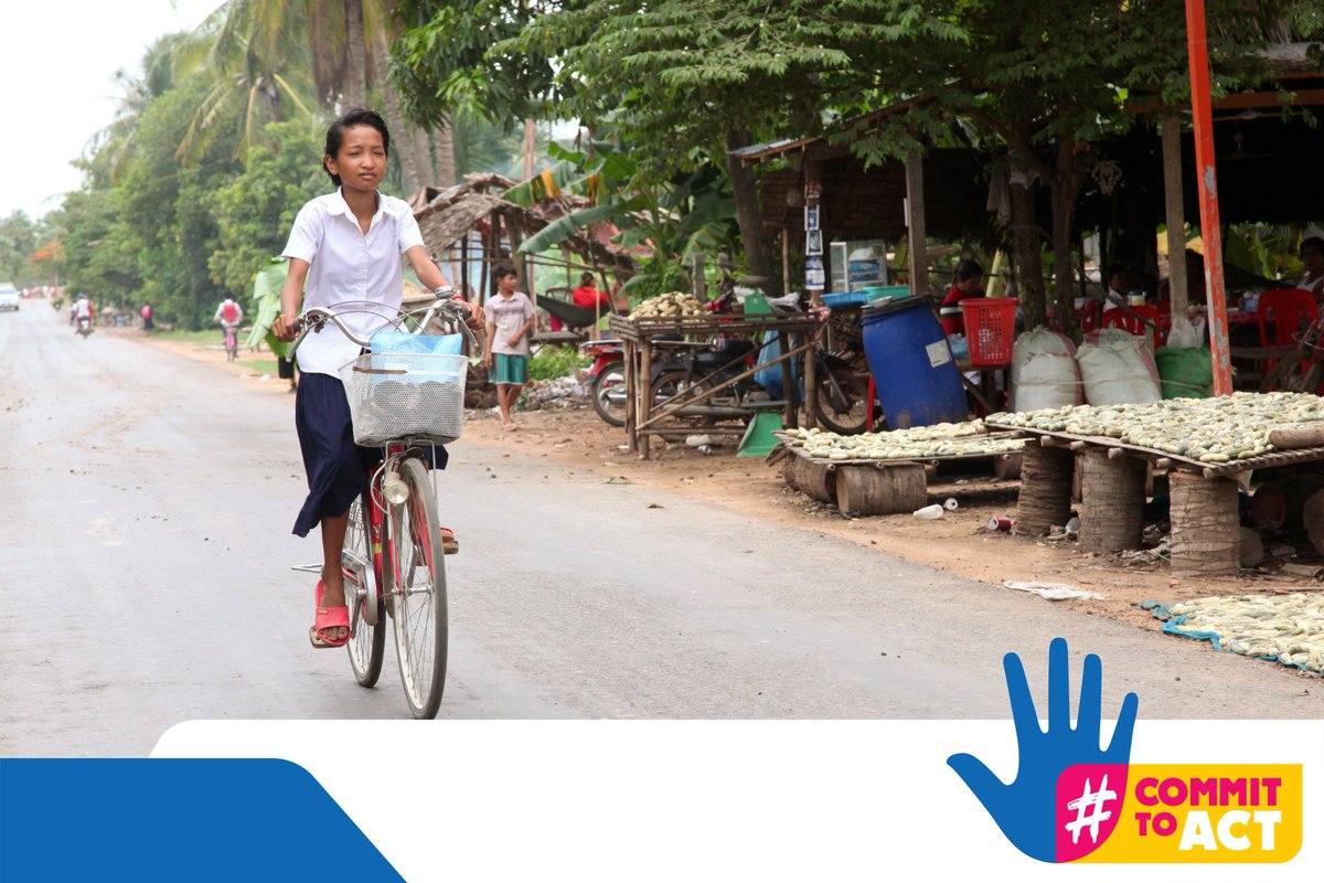 😮😢DYK? Cambodia has the 8th highest rate of road traffic fatalities among children & adolescents in East Asia & the Pacific, with 3,848 young lives lost & 30,000+ injured from 2010 to 2020. 

Let's #CommitToAct to reduce child road traffic injuries & deaths. 💪 #RoadSafetyWeek